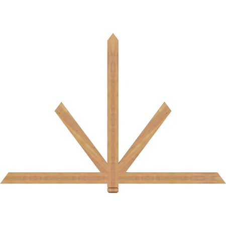 Ekena Millwork Kennewick Timber Gable Bracket, Western Red Cedar, 72"W x 48"H x 1 1/2"D x 3 1/2"F, 16/12 Pitch GBW072X48X0204KEN00SWR